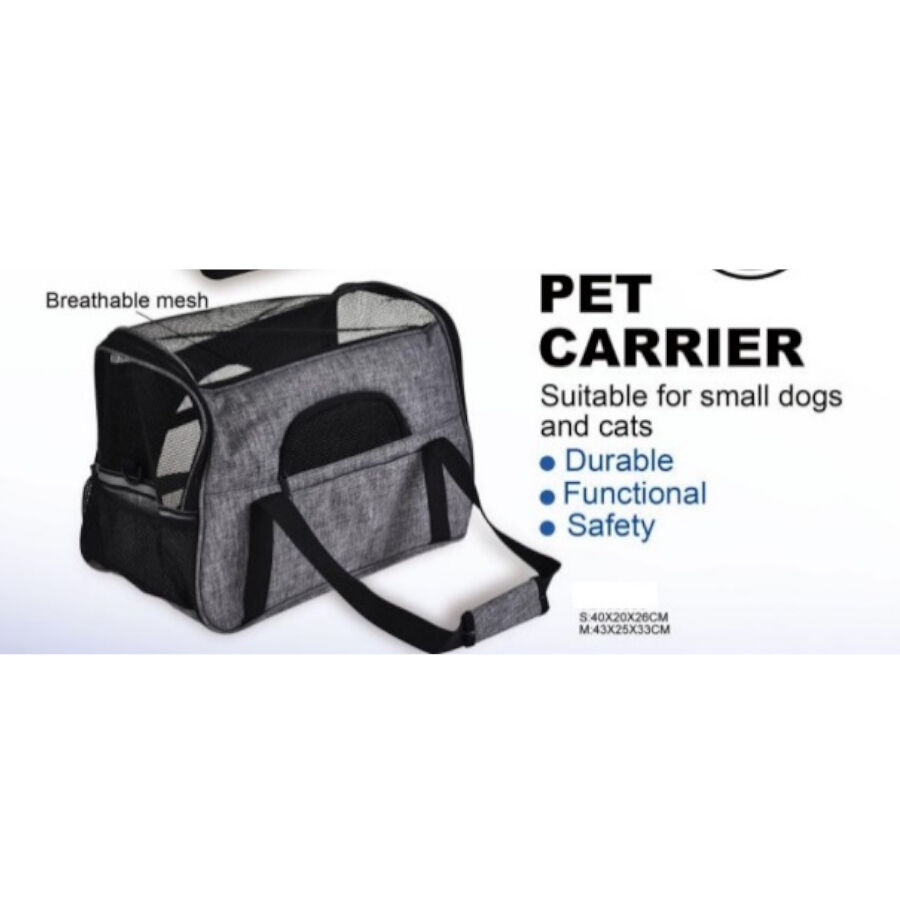 TK Pet Mochila Transportadora Cinzenta para c&atilde;es, , large Imagem n&uacute;mero 1